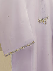 3 Piece - Pure Organza Embroidered Suit S111748