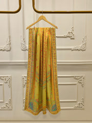 3 Piece- 100% Pure Raw Silk Embroidered Suit S111873