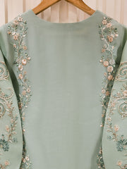 3 Piece - Pure Organza Embroidered Suit S111420
