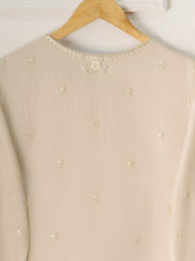 3 Piece- Pure Cotton Net Embroidered Suit S111223