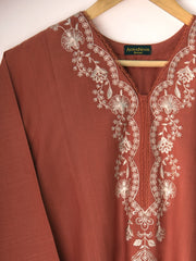 2 Piece - Embroidered Khaddar Suit S110549