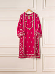 2 Piece - Pure Chiffon Embroidered Suit S110654