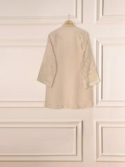3 Piece - Pure Cotton Net Embroidered Suit S111299
