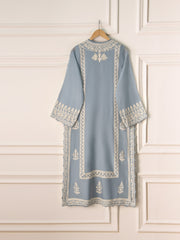2 Piece- Pure Cotton Net Embroidered Suit S110901