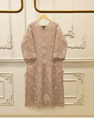 2 Piece - Pure Organza Embroidered Suit S114939