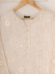 2 Piece - Pure Chiffon Embroidered Suit S111305