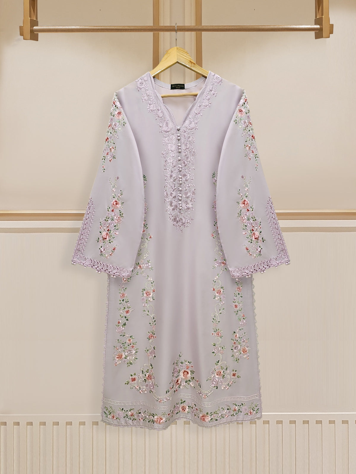 2 Piece - Embroidered Cambric Suit S110310