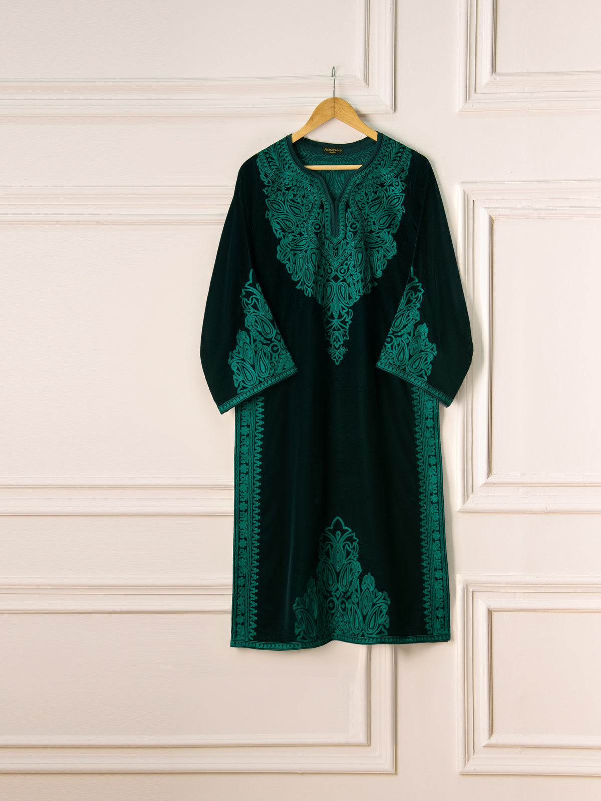 2 Piece- Embroidered Velvet Suit S110841