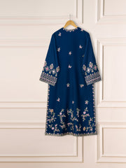 3 Piece- Pure Silk Net Embroidered Suit S111280