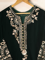 3 Piece- Embroidered Velvet Suit S110853