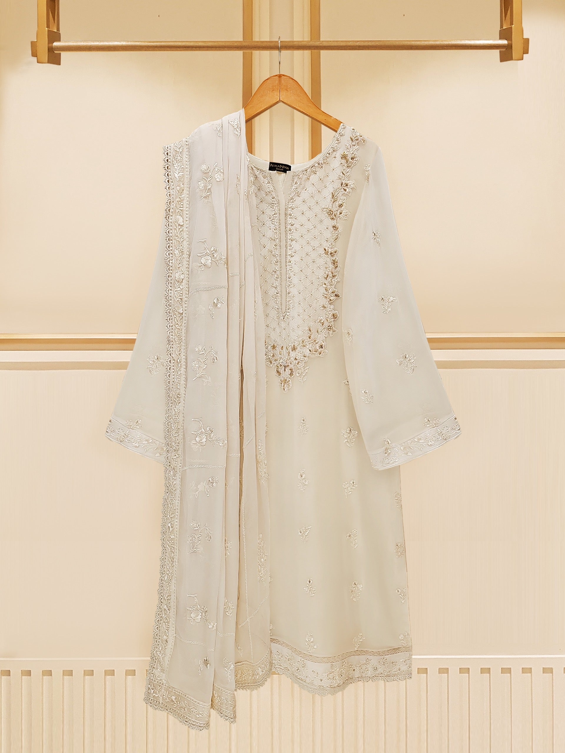 Addee Pret Embroidered Chiffon 3 Piece Suit MF-029 Arsh main image 0
