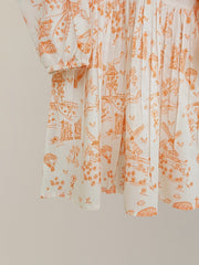 (Kids) Printed Cambric Frock KD-0037