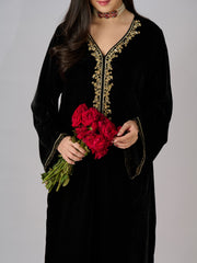 Embroidered Velvet Shirt S110308