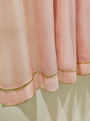 3 Piece- Pure Organza Embroidered Suit S111370