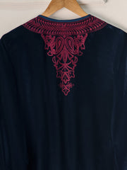 2 Piece- Embroidered Velvet Suit S110844
