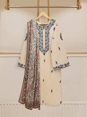 3 Piece - Embroidered Cambric Suit S110424