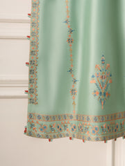 2 Piece- Pure Silk Net Embroidered Suit S110848