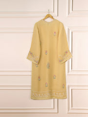 3 Piece - Pure Organza Embroidered Suit S111543