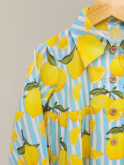 (Kids) Printed Cambric Frock KD-0039