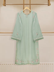 3 Piece - Pure Embroidered  Raw Silk Suit S110142