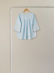 (Kids) 2 Piece - Embroidered Cambric Suit KD-014