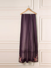 3 Piece- Embroidered Velvet Suit S110833