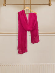 3 Piece - Pure Embroidered  Raw Silk Suit S110263
