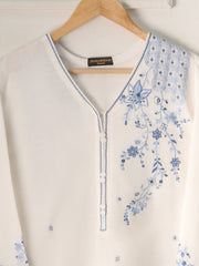 2 Piece - Embroidered Linen Suit S111046