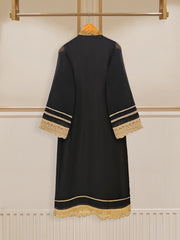 3 Piece - Pure Cotton Net Embroidered Suit S109612