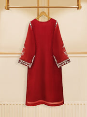 3 Piece - Pure Organza Embroidered Suit S109486