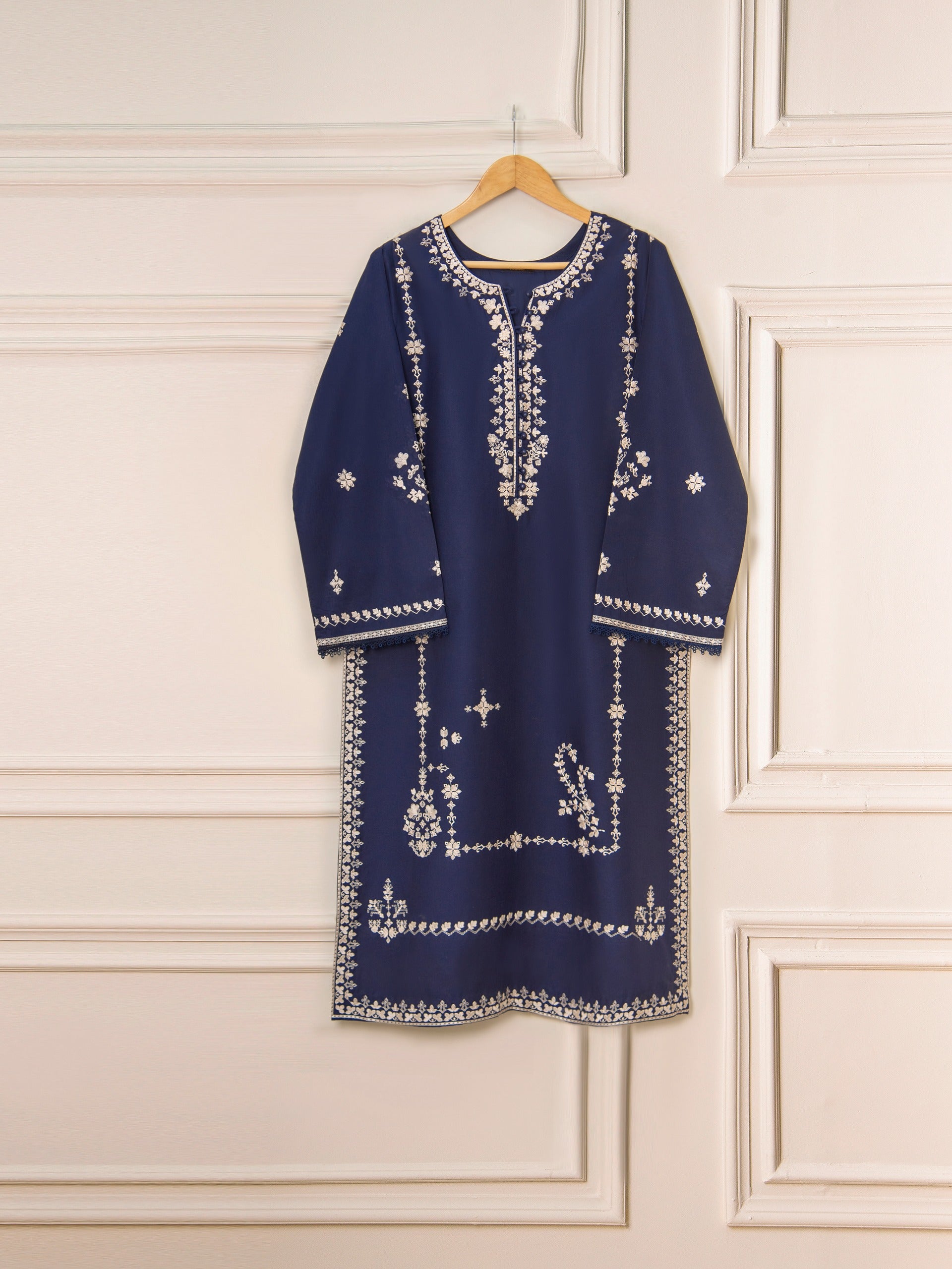 Sahar Pret Embroidered Cambric 2 Piece Suit Whisper White