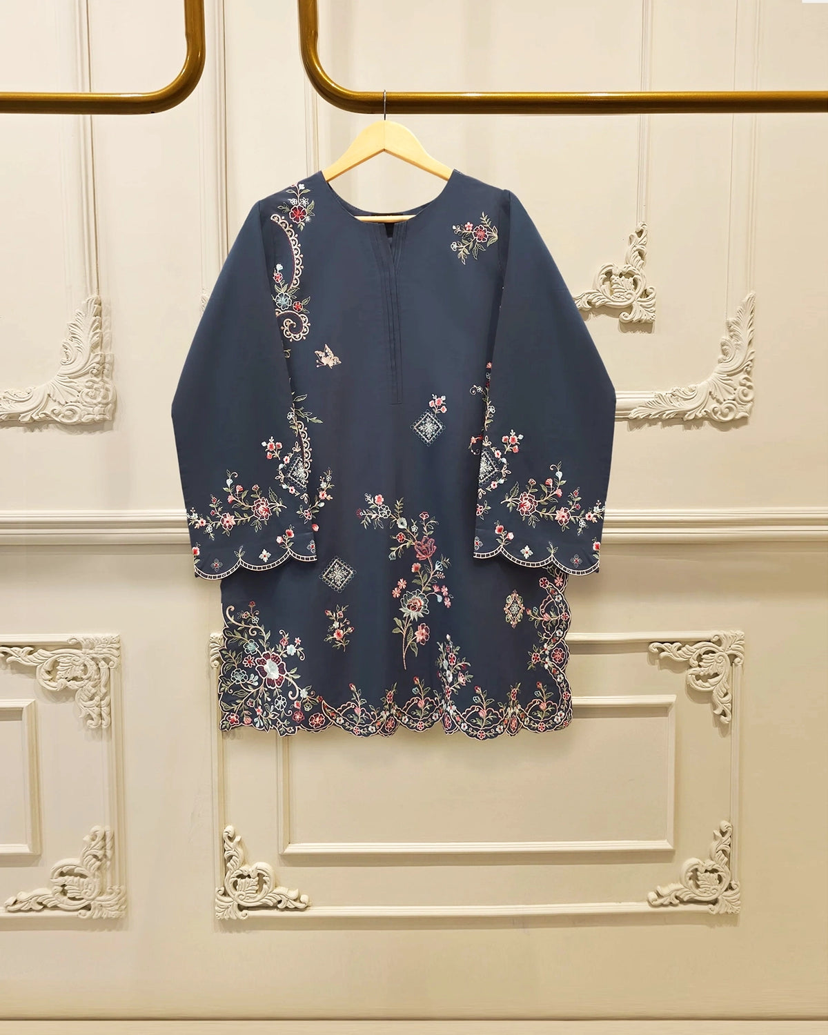 2 Piece - Embroidered Cambric Suit S115270