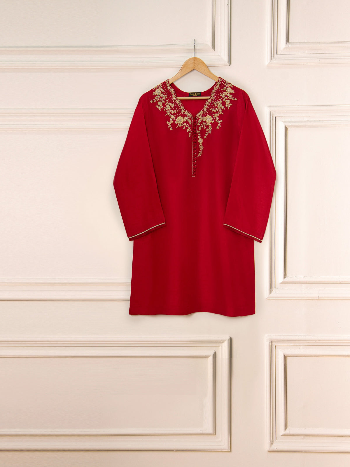 2 Piece- Pure Korean Silk Embroidered Suit S111507