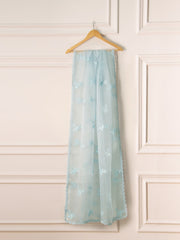 3 Piece - Pure Organza Embroidered Suit S110714