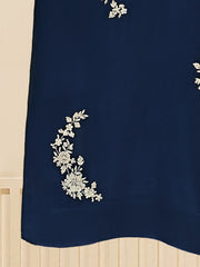 3 Piece - Pure Cotton Net Embroidered Suit S109577