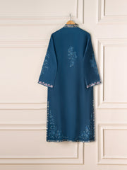 3 Piece- Pure Silk Net Embroidered Suit S111019