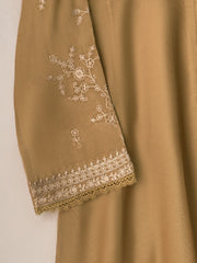 3 Piece- Pure Cotton Net Embroidered Suit S110851