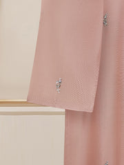 2 Piece - Pure Cotton Net Embroidered Suit S109987