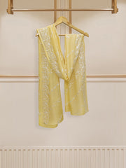 3 Piece - Pure Cotton Net Embroidered Suit S110120