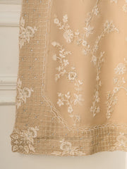2 Piece - Pure Organza Embroidered Suit S111258