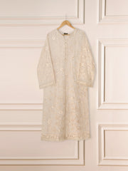 2 Piece - Pure Chiffon Embroidered Suit S111305