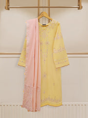 2 Piece - Embroidered Cambric Suit S109696