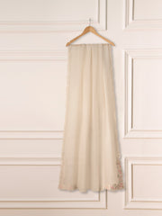 3 Piece- Pure Organza Embroidered Suit S111225