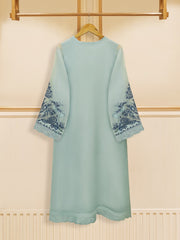 3 Piece - Pure Organza Embroidered Suit S109311