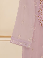 3 Piece - Embroidered Chiffon Suit S109611
