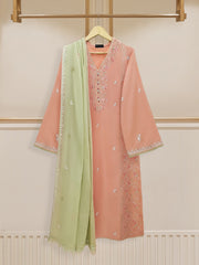 2 Piece - Pure Embroidered Cambric Suit S109856