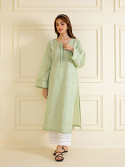 2 Piece - Pure Embroidered Cambric Suit S109850