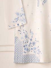 2 Piece - Embroidered Linen Suit S111046