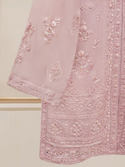 3 Piece - Pure Cotton Net Embroidered Suit S109665