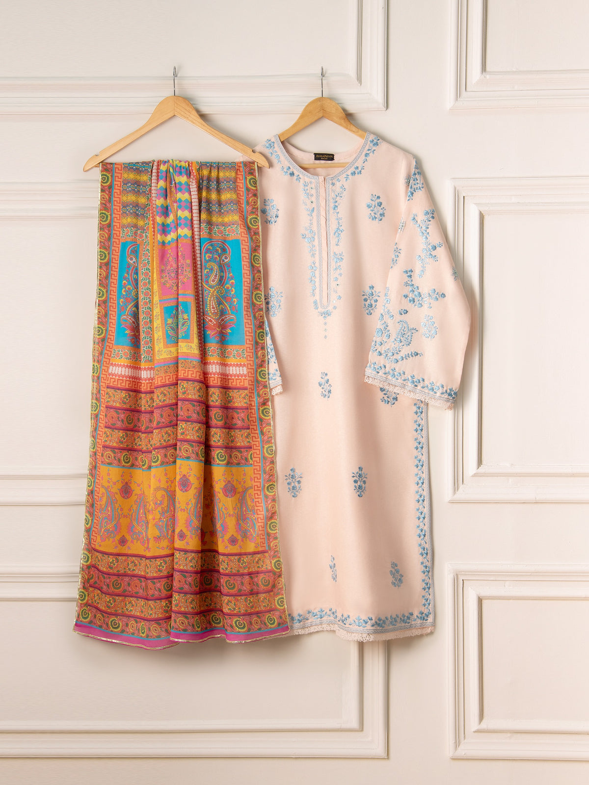2 Piece- Embroidered Karandi Suit S110771